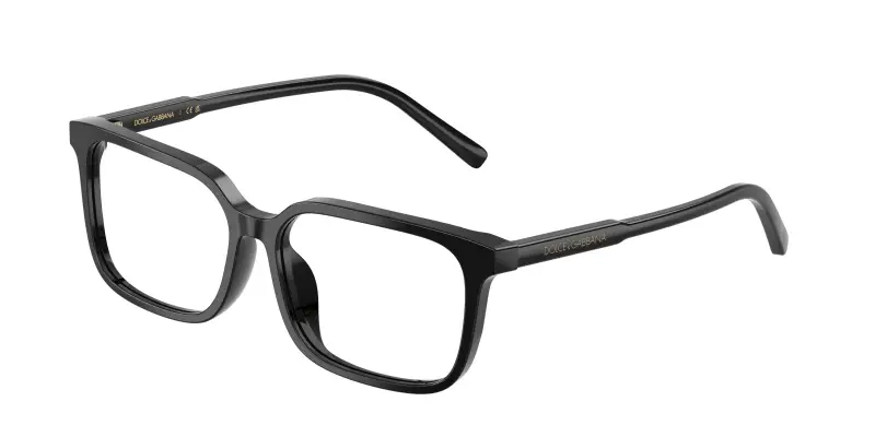 Bambino Dolce & Gabbana DX3003 501 Montature da vista Acetato Nero Trasparente Squadrata Normale