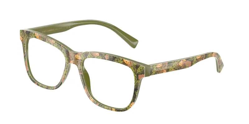 Bambino Dolce & Gabbana DX3356 3488 Montature da vista Acetato Multi-colore Trasparente Squadrata Normale