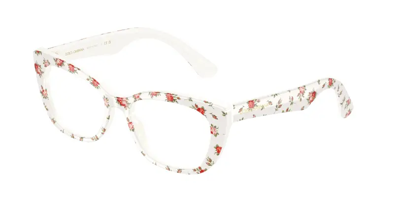 Bambino Dolce & Gabbana DX3357 3487 Montature da vista Acetato Multi-colore Trasparente Cat Eye Normale