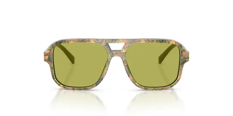 Bambino Dolce & Gabbana DX4003 3488/2 Occhiali da sole Acetato Multi-colore Verde Pilot Normale miniatura 3