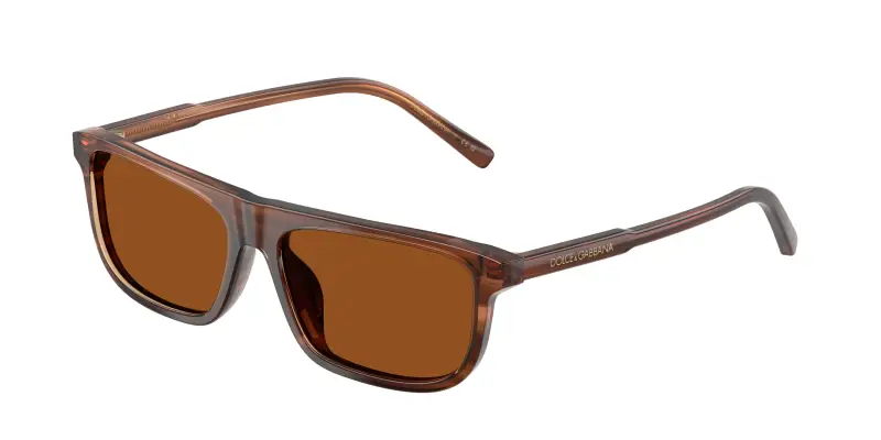 Bambino Dolce & Gabbana DX4009 348173 Occhiali da sole Acetato Marrone Marrone Squadrata Normale