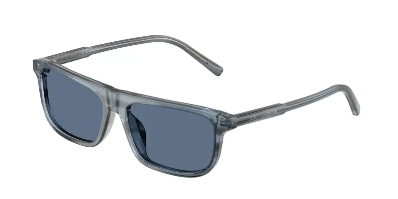 Bambino Dolce & Gabbana DX4009 348280 Occhiali da sole Acetato Blu Blu Squadrata Normale
