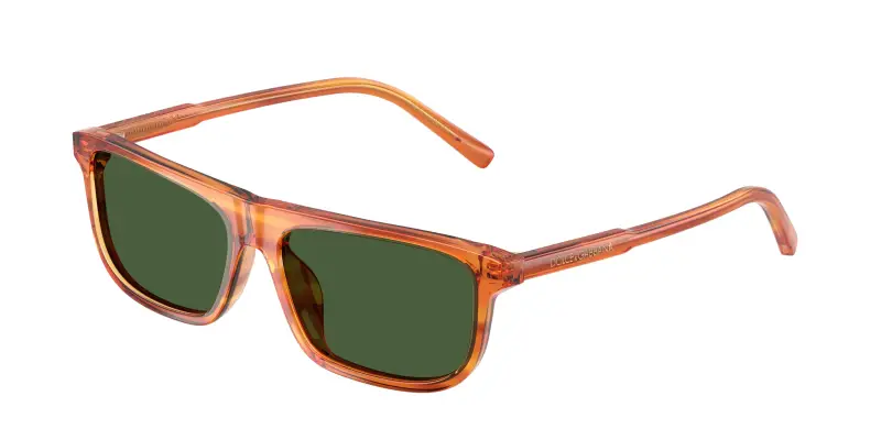 Bambino Dolce & Gabbana DX4009 348371 Occhiali da sole Acetato Marrone Verde Squadrata Normale