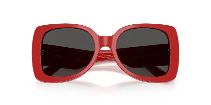 Bambino Dolce & Gabbana DX4012 308887 Occhiali da sole Acetato Rosso Grigio Farfalla Normale miniatura 2