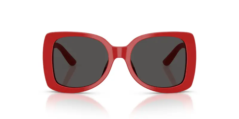 Bambino Dolce & Gabbana DX4012 308887 Occhiali da sole Acetato Rosso Grigio Farfalla Normale miniatura 3