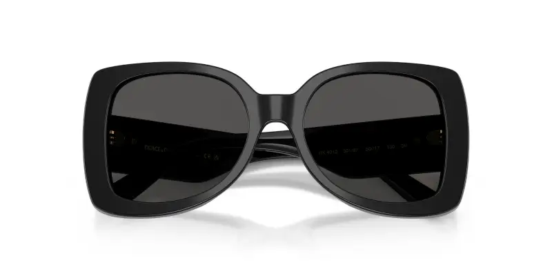 Bambino Dolce & Gabbana DX4012 501/87 Occhiali da sole Acetato Nero Grigio Farfalla Normale miniatura 2