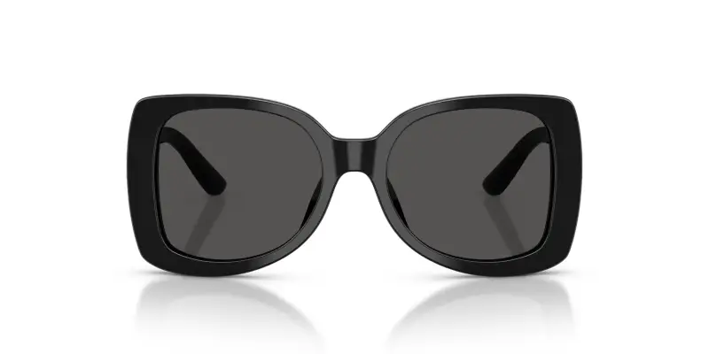 Bambino Dolce & Gabbana DX4012 501/87 Occhiali da sole Acetato Nero Grigio Farfalla Normale miniatura 3