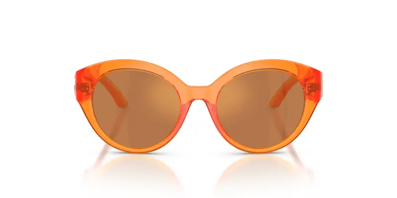 Bambino Dolce & Gabbana DX6010 33887J Occhiali da sole Iniettato Arancione Arancione Farfalla Specchiate miniatura 3