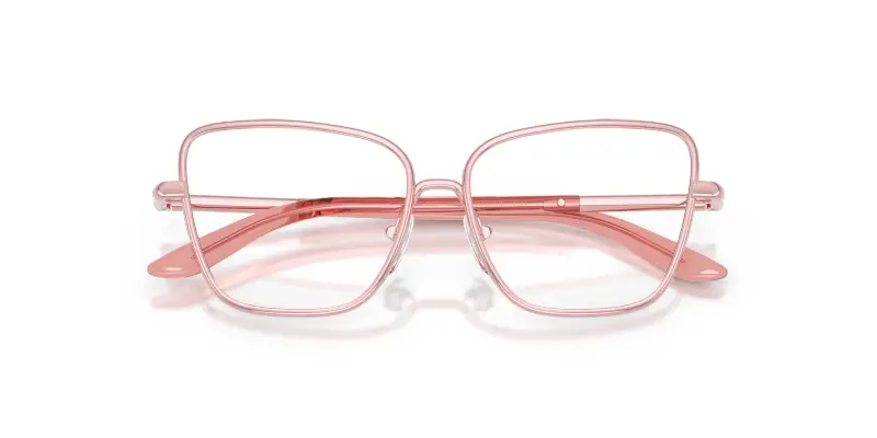 Bambino DX1102 1361 Montature da vista Metallo Rosa Trasparente Farfalla Normale miniatura 2