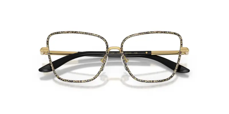 Bambino DX1102 1364 Montature da vista Metallo Oro Trasparente Farfalla Normale miniatura 2