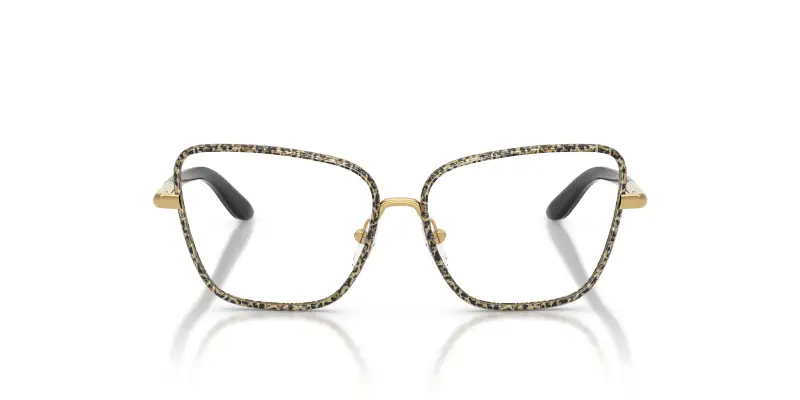 Bambino DX1102 1364 Montature da vista Metallo Oro Trasparente Farfalla Normale miniatura 3