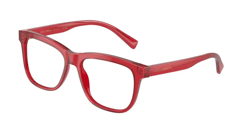 Dolce & Gabbana Bambino DX3356  3409 Montature da vista Acetato Rosso Trasparente Squadrata Normale