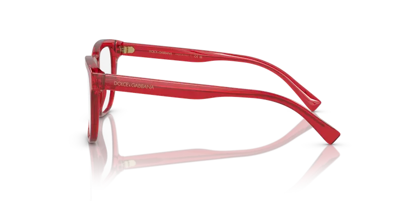 Dolce & Gabbana Bambino DX3356 3409 Montature da vista Acetato Rosso Trasparente Squadrata Normale miniatura 3