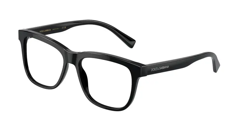 Dolce & Gabbana Bambino DX3356  501 Montature da vista Acetato Nero Trasparente Squadrata Normale