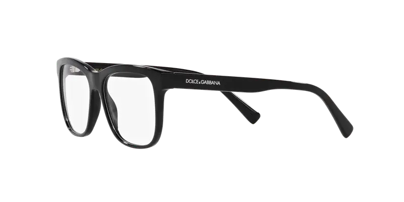 Dolce & Gabbana Bambino DX3356 501 Montature da vista Acetato Nero Trasparente Squadrata Normale miniatura 3