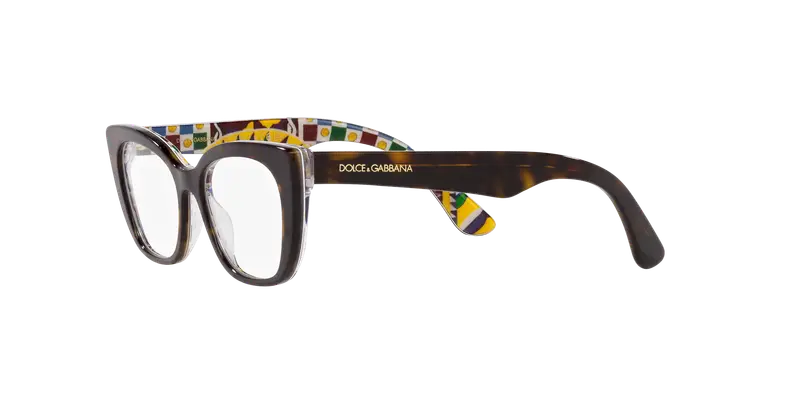 Dolce & Gabbana Bambino DX3357 3217 Montature da vista Acetato Tartaruga Trasparente Cat Eye Normale miniatura 3