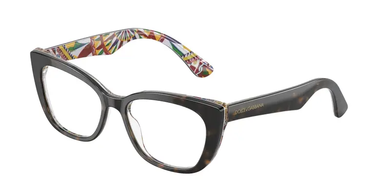 Bambino DX3357 3217 Montature da vista Acetato Tartaruga Trasparente Cat Eye Normale