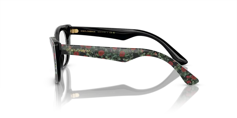 Dolce & Gabbana Bambino DX3357 3426 Montature da vista Acetato Bianco Trasparente Cat Eye Normale miniatura 3