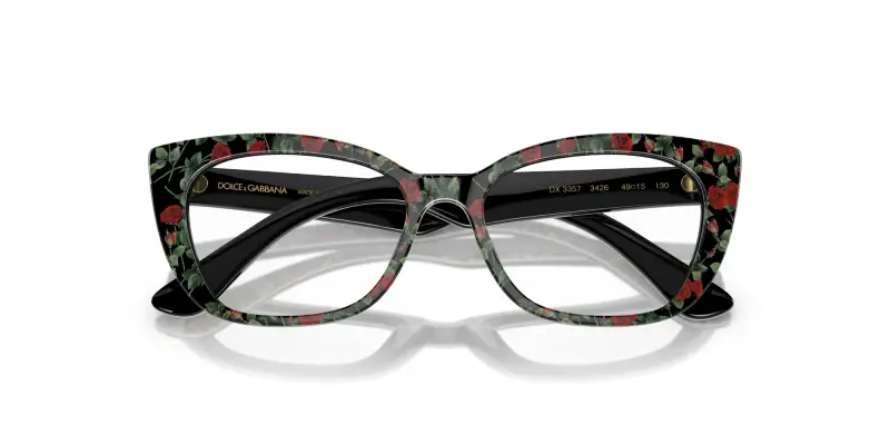 Bambino DX3357 3426 Montature da vista Acetato Bianco Trasparente Cat Eye Normale miniatura 2