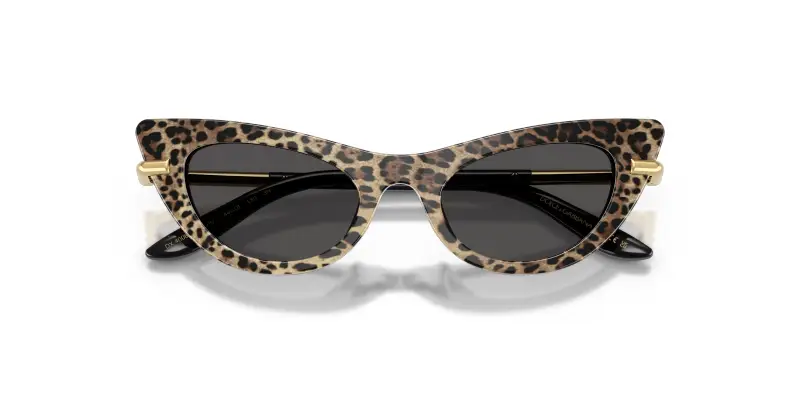 Bambino DX4008 316397 Occhiali da sole Acetato Marrone Grigio Cat Eye Normale miniatura 2