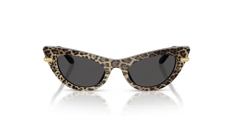 Bambino DX4008 316397 Occhiali da sole Acetato Marrone Grigio Cat Eye Normale miniatura 3