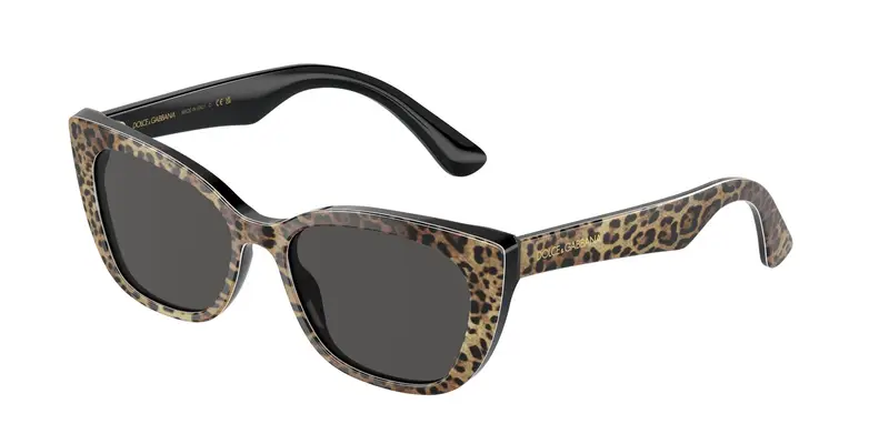 Dolce & Gabbana Bambino DX4427  316387 Occhiali da sole Acetato Nero Grigio Cat Eye Normale