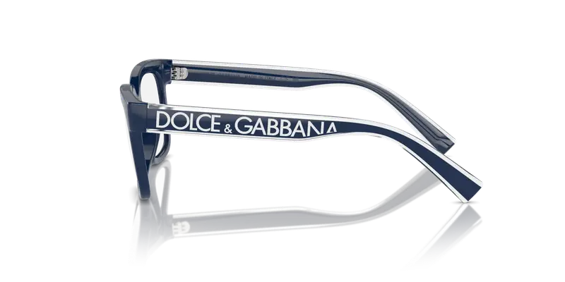 Dolce & Gabbana Bambino DX5002 3094 Montature da vista Iniettato Blu Trasparente Squadrata Normale miniatura 3