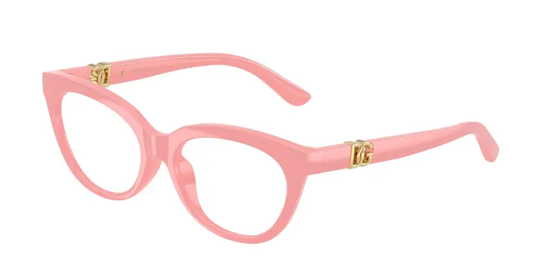 Dolce & Gabbana Bambino DX5005U  3098 Montature da vista Iniettato Rosa Trasparente Farfalla Normale