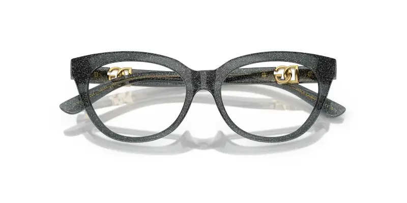 Bambino DX5005U 3241 Montature da vista Iniettato Nero Trasparente Farfalla Normale miniatura 2