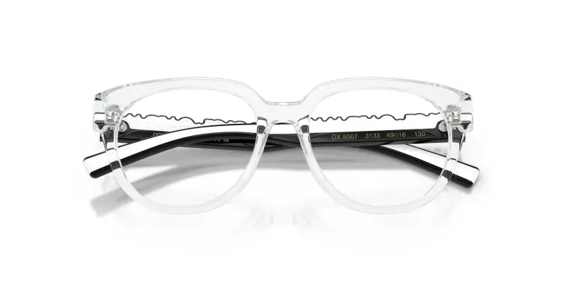 Bambino DX5007 3133 Montature da vista Iniettato Trasparente Trasparente Pantos Normale miniatura 2