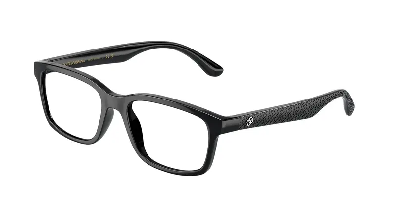 Dolce & Gabbana Bambino DX5097  501 Montature da vista Nylon Nero Trasparente Squadrata Normale