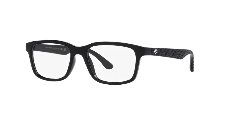 Dolce & Gabbana Bambino DX5097 501 Montature da vista Nylon Nero Trasparente Squadrata Normale miniatura 2