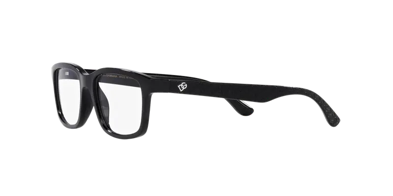 Dolce & Gabbana Bambino DX5097 501 Montature da vista Nylon Nero Trasparente Squadrata Normale miniatura 3