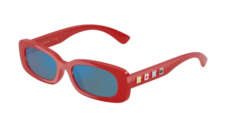 Dolce & Gabbana Bambino DX6006U  308825 Occhiali da sole Iniettato Rosso  Squadrata Specchiate