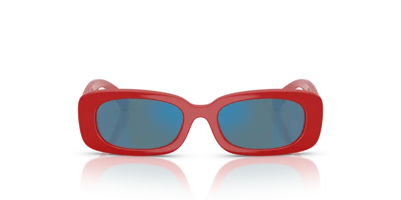 Dolce & Gabbana Bambino DX6006U 308825 Occhiali da sole Iniettato Rosso Squadrata Specchiate miniatura 2