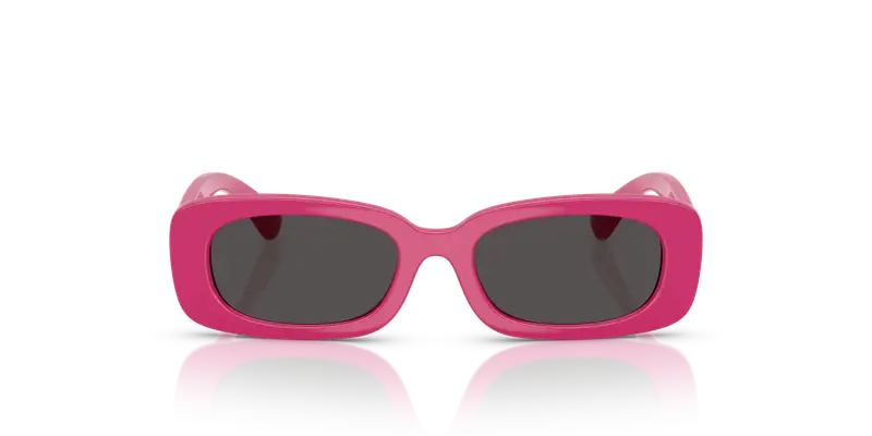 Dolce & Gabbana Bambino DX6006U 309887 Occhiali da sole Iniettato Rosa Grigio Squadrata Normale miniatura 2