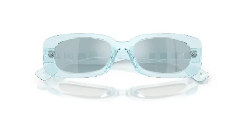 Bambino DX6006U 33466J Occhiali da sole Iniettato Blu Blu Squadrata Specchiate miniatura 2