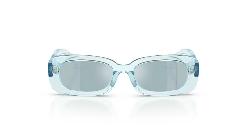 Bambino DX6006U 33466J Occhiali da sole Iniettato Blu Blu Squadrata Specchiate miniatura 3