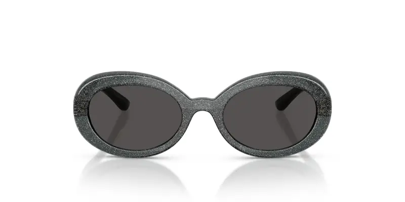 Bambino DX6007U 324187 Occhiali da sole Iniettato Nero Grigio Rotonda Normale miniatura 3