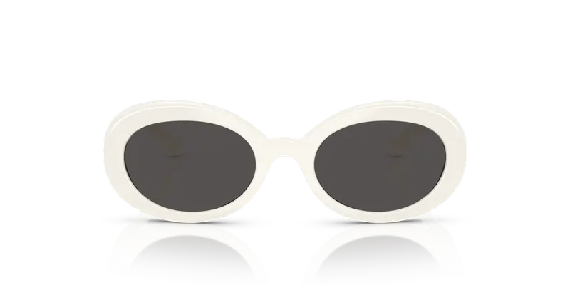 Dolce & Gabbana Bambino DX6007U 331287 Occhiali da sole Iniettato Bianco Grigio Rotonda Normale miniatura 2