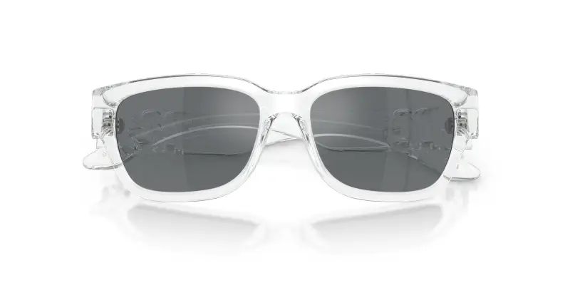 Bambino DX6009 31336G Occhiali da sole Iniettato Trasparente Grigio Squadrata Specchiate miniatura 2