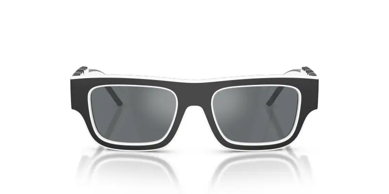 Bambino DX6011 34576G Occhiali da sole Iniettato Nero Grigio Squadrata Specchiate miniatura 3