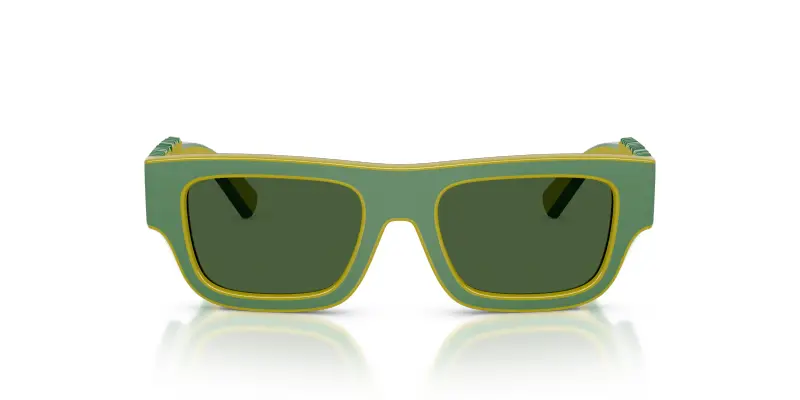 Bambino DX6011 346771 Occhiali da sole Iniettato Verde Verde Squadrata Normale miniatura 3