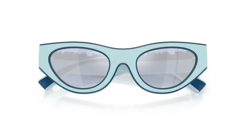 Bambino DX6012 30151U Occhiali da sole Iniettato Viola Viola Cat Eye Specchiate miniatura 2