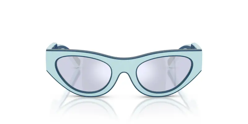 Bambino DX6012 30151U Occhiali da sole Iniettato Viola Viola Cat Eye Specchiate miniatura 3