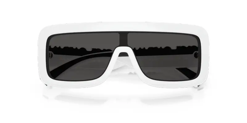 Bambino DX6013 331287 Occhiali da sole Iniettato Bianco Grigio Squadrata Normale miniatura 2