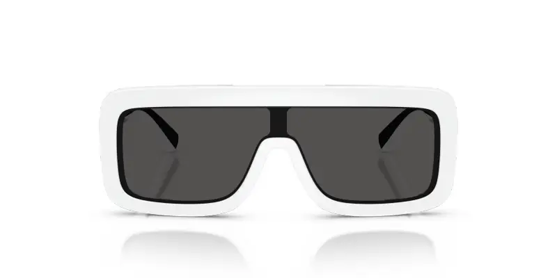 Bambino DX6013 331287 Occhiali da sole Iniettato Bianco Grigio Squadrata Normale miniatura 3