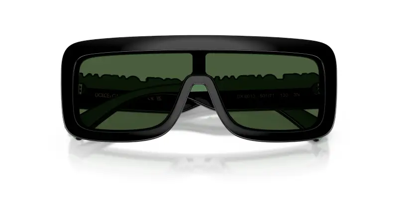 Bambino DX6013 501/71 Occhiali da sole Iniettato Nero Verde Squadrata Normale miniatura 2