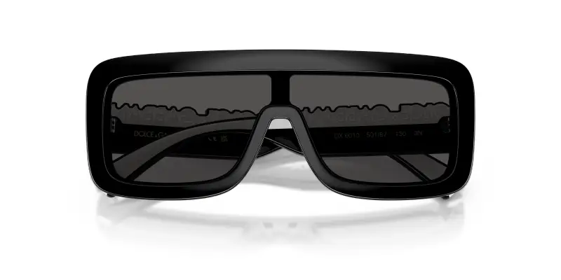 Bambino DX6013 501/87 Occhiali da sole Iniettato Nero Grigio Squadrata Normale miniatura 2