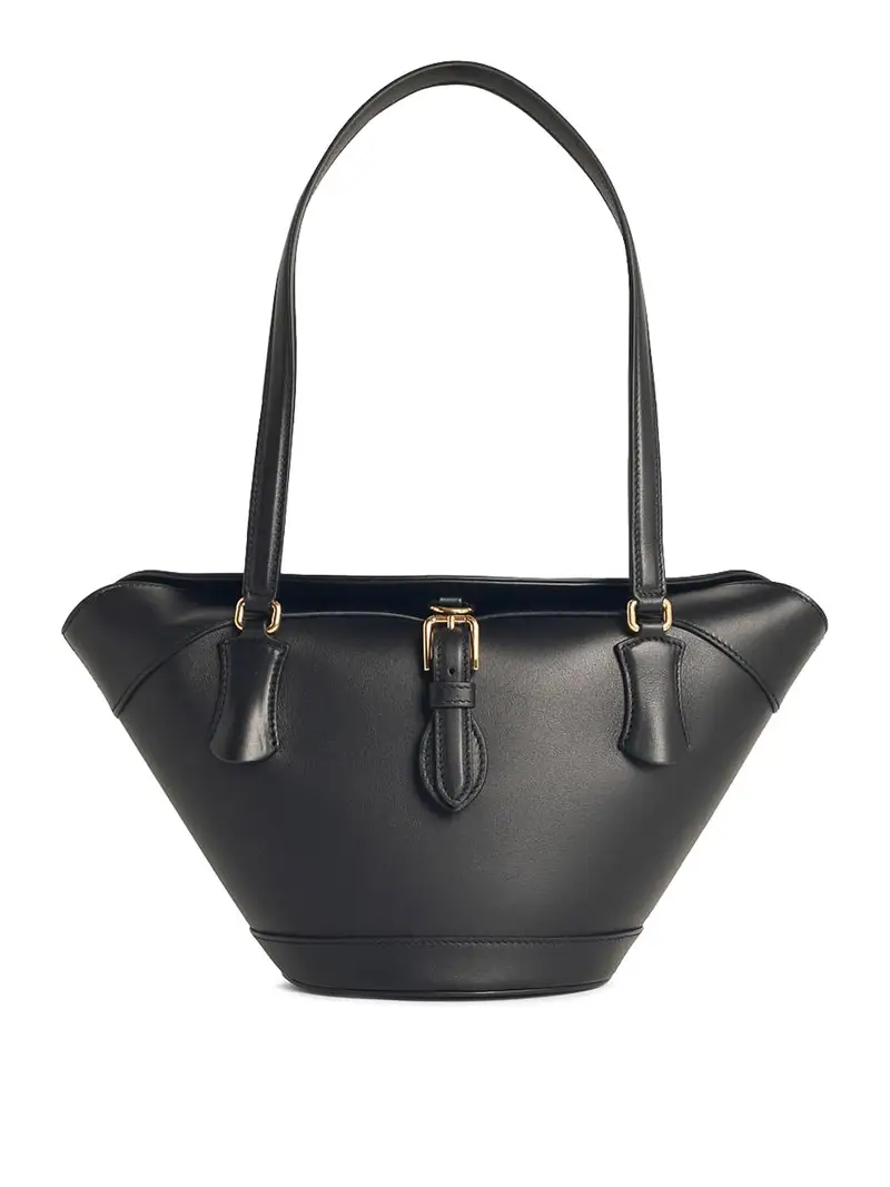 Borsa in pelle nera tramonto Nero